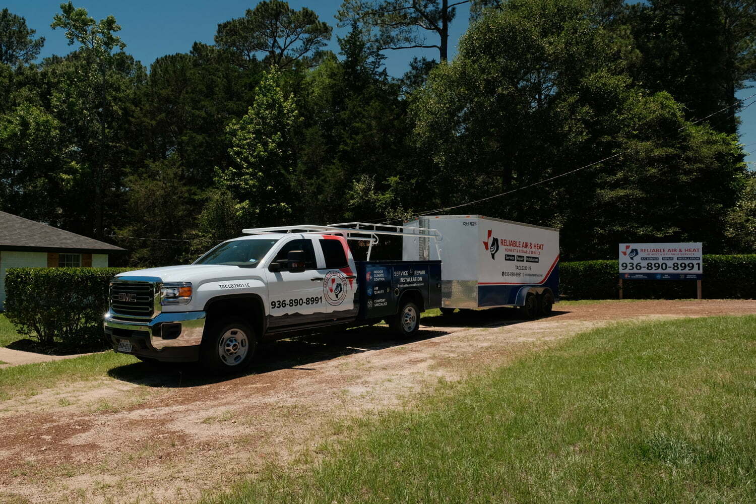 reliable air & heat service truck