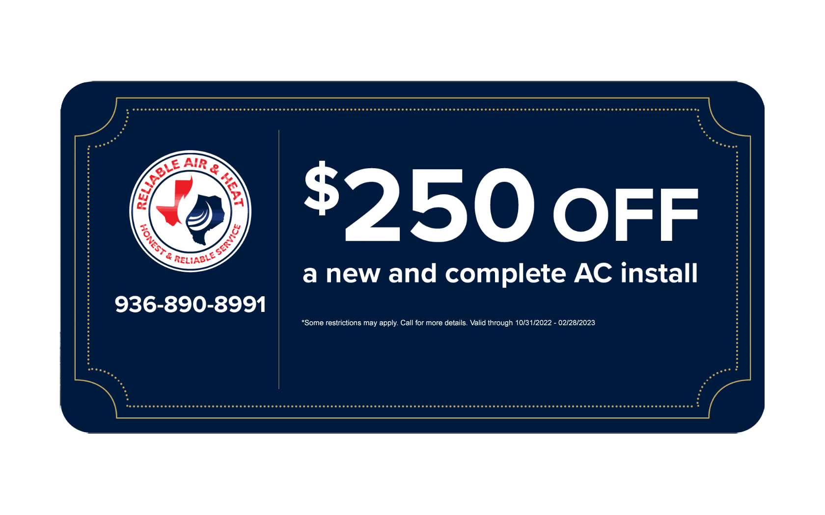 Contact Reliable Air & Heat Heating, Cooling, HVAC Services